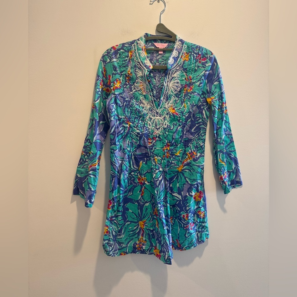 Lilly Pulitzer beaded Sarasota Tunic